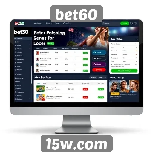 Interface e usabilidade do site bet60